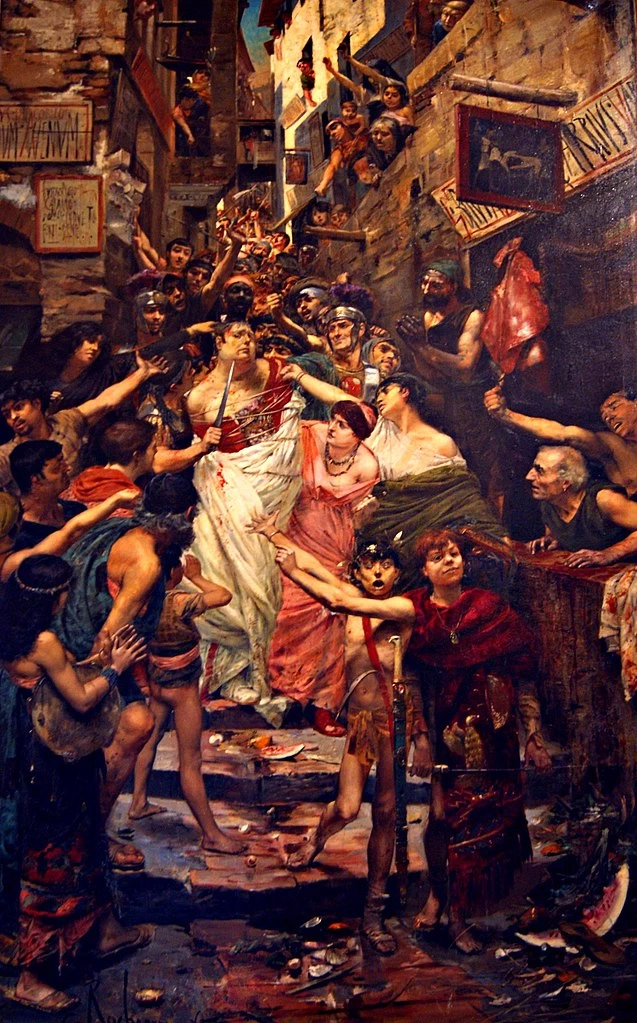 Vitellio trascinato dalla folla per le strade di Roma, 1883